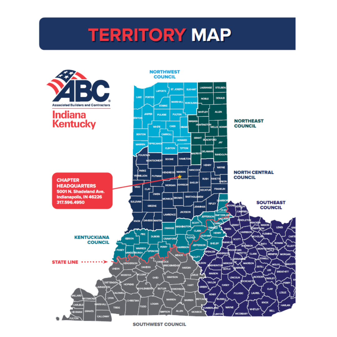 Inforgraphic of ABC Indiana Kentucky Chapters
