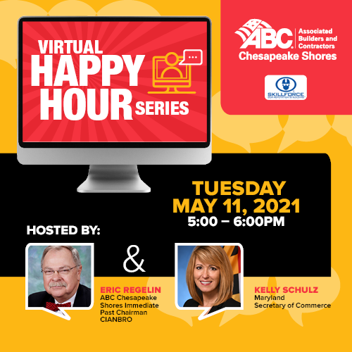 Virtual Happy Hour Event Flyer