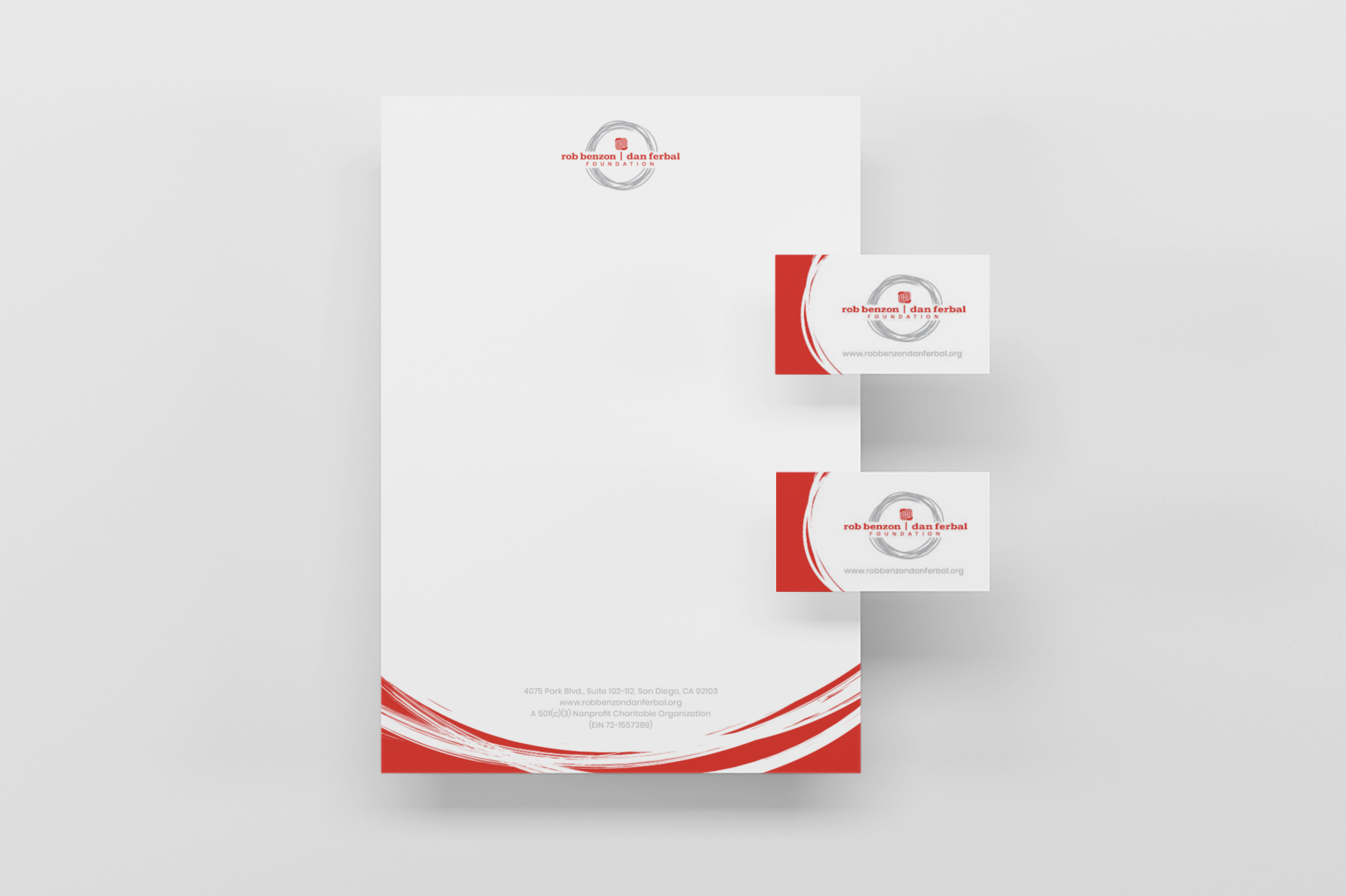 branded letterhead and business cards