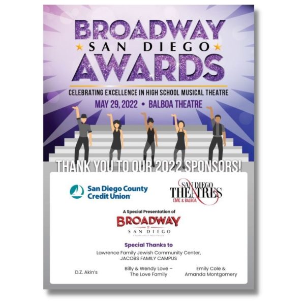 Broadway San Diego Award Sponsor poster